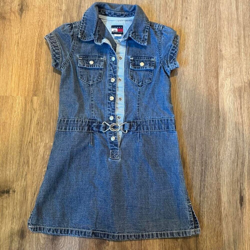 Tommy Hilfiger Girls Jean Dress SZ 4T Y2K